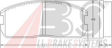 Тормозные колодки A.B.S. 36178