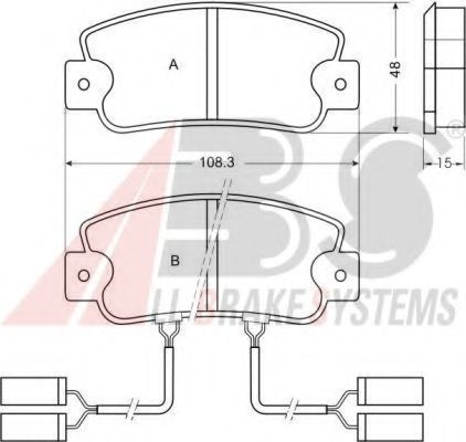 Тормозные колодки A.B.S. 36186