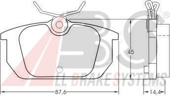 Тормозные колодки A.B.S. 36188