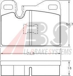 Тормозные колодки A.B.S. 36398