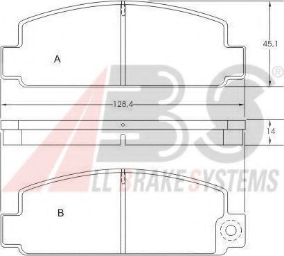 Тормозные колодки abs 36414