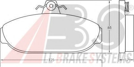 Тормозные колодки A.B.S. 36505