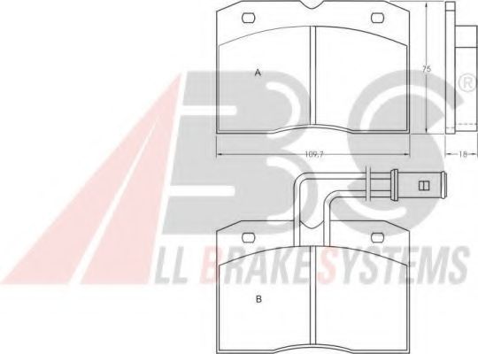 Тормозные колодки A.B.S. 36597