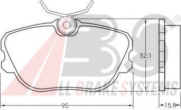 Тормозные колодки A.B.S. 36705