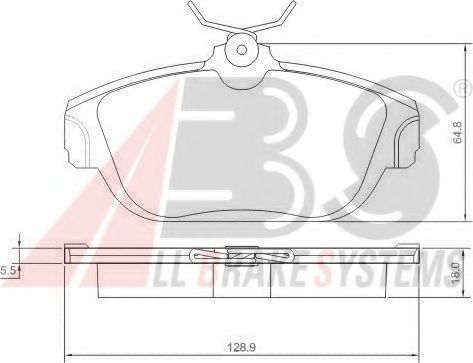 Тормозные колодки A.B.S. 36710