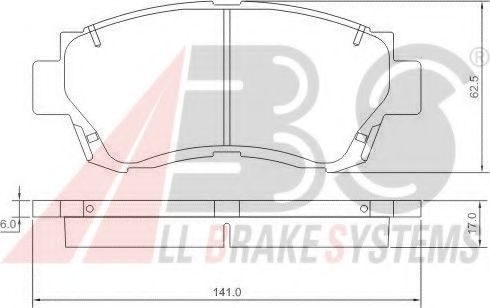 Тормозные колодки A.B.S. 36713