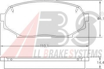 Тормозные колодки A.B.S. 36725