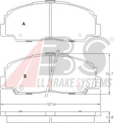 Тормозные колодки A.B.S. 36736