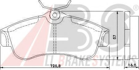Тормозные колодки A.B.S. 36740
