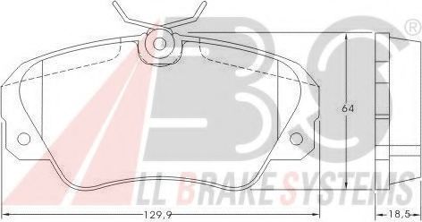 Тормозные колодки A.B.S. 36749