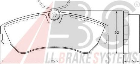 Тормозные колодки A.B.S. 36752