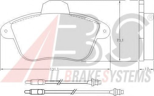 Тормозные колодки A.B.S. 36765