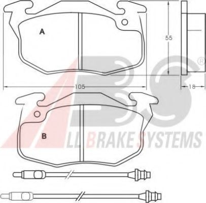 Тормозные колодки A.B.S. 36766