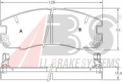 Тормозные колодки A.B.S. 36767