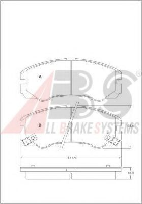 Тормозные колодки A.B.S. 36793
