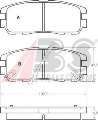 Тормозные колодки A.B.S. 36794