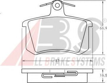 Тормозные колодки A.B.S. 36818