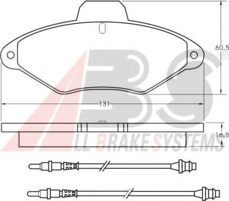 Тормозные колодки A.B.S. 36836