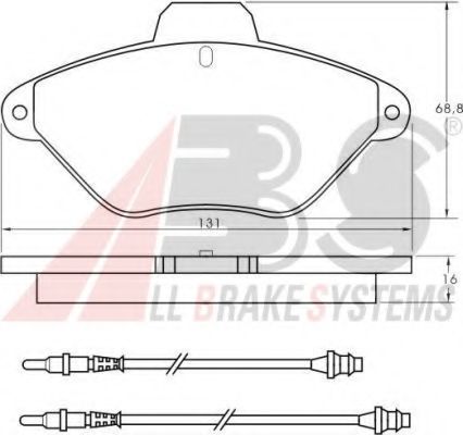 Тормозные колодки A.B.S. 36837