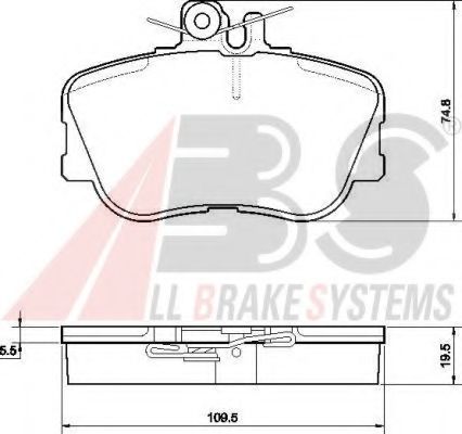 Тормозные колодки A.B.S. 36838