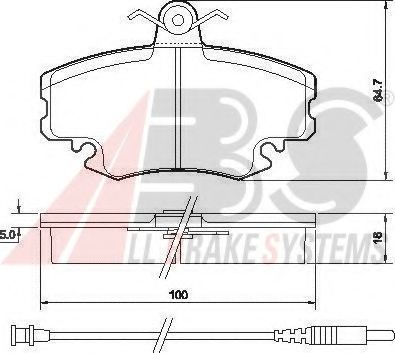 Тормозные колодки A.B.S. 36881