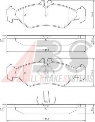 Тормозные колодки A.B.S. 36902