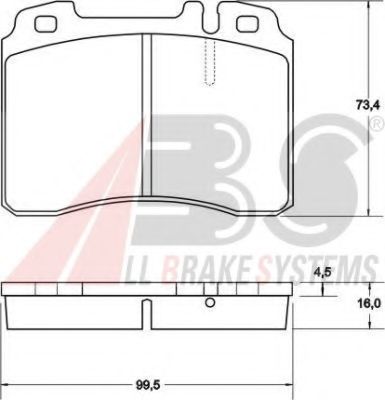 Тормозные колодки A.B.S. 36904