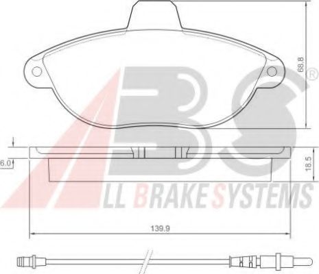 Тормозные колодки A.B.S. 36911
