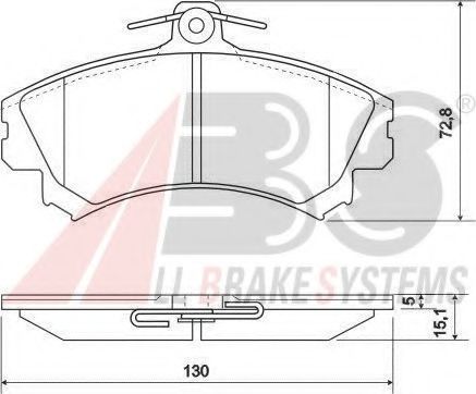 Тормозные колодки A.B.S. 36919