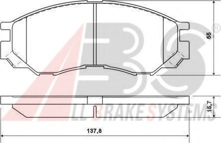 Тормозные колодки A.B.S. 36925