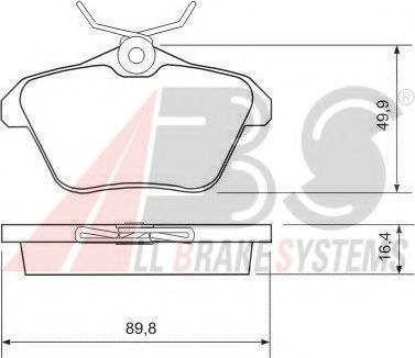 Тормозные колодки A.B.S. 36935
