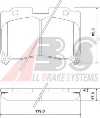 Тормозные колодки A.B.S. 36937