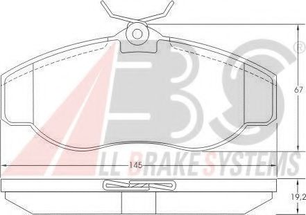 Тормозные колодки A.B.S. 36941