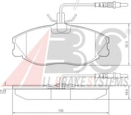 Тормозные колодки A.B.S. 36977