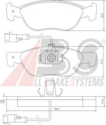Тормозные колодки A.B.S. 37013