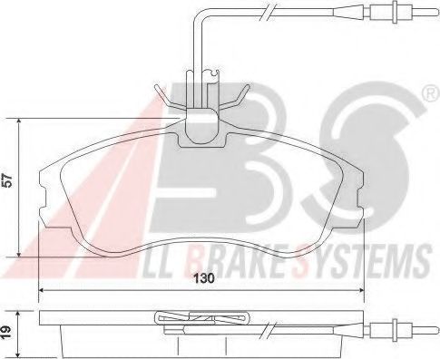 Тормозные колодки A.B.S. 37016