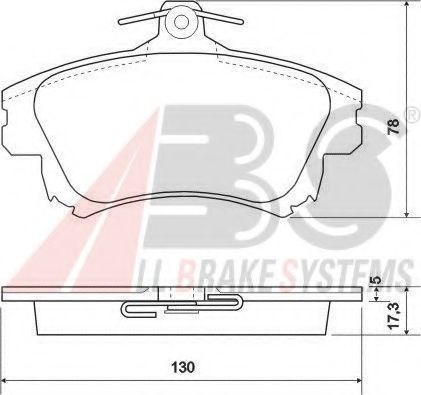 Тормозные колодки A.B.S. 37020