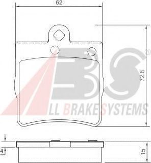 Тормозные колодки A.B.S. 37021