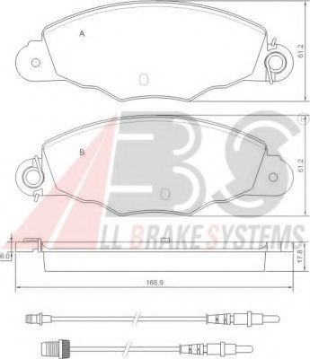 Тормозные колодки A.B.S. 37039