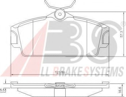 Тормозные колодки A.B.S. 37046