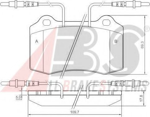 Тормозные колодки A.B.S. 37049