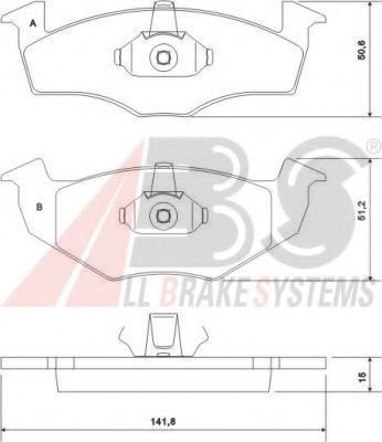 Тормозные колодки A.B.S. 37092