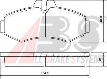 Тормозные колодки A.B.S. 37095