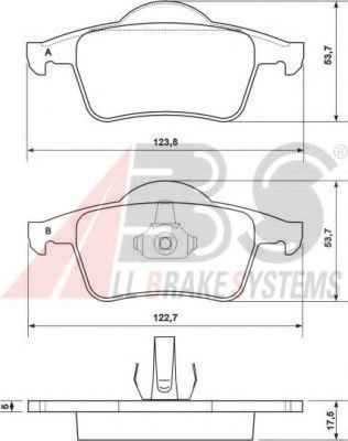 Тормозные колодки A.B.S. 37098