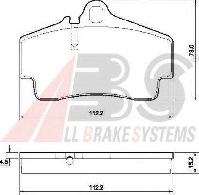 Тормозные колодки A.B.S. 37102