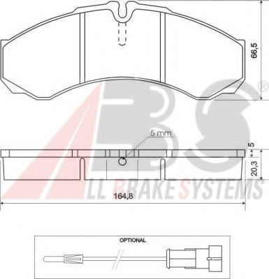 Тормозные колодки A.B.S. 37113