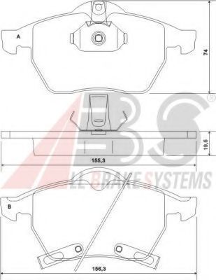 Тормозные колодки A.B.S. 37116