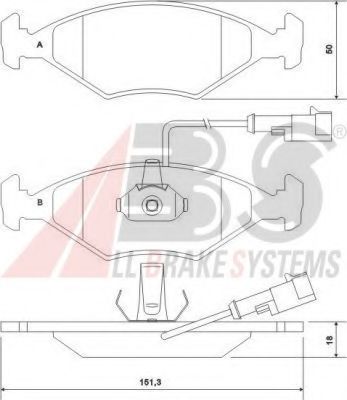 Тормозные колодки A.B.S. 37121