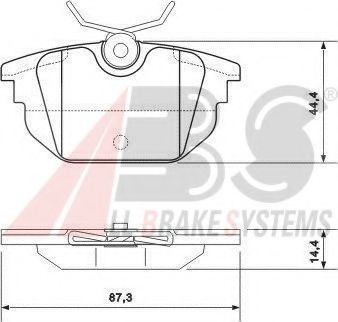 Тормозные колодки A.B.S. 37123