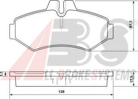 Тормозные колодки A.B.S. 37124